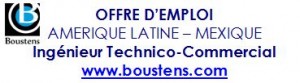 Offre d'emploi Mexique Ingénieur Technico Commercial